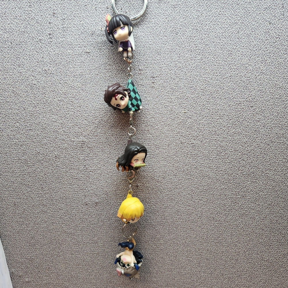 5 Demon Slayer Keychain Mascot Mini Figures Shueisha Japan